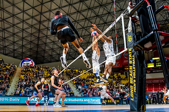Jaylen Jasper-Louis Richard-Nick Amado-Long Beach State-NCAA volleyball 3/8/2019