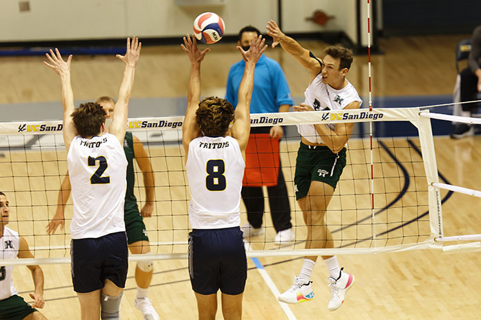NCAA volleyball 2/25/2021-Colton Cowell-Hawaii men's volleyball