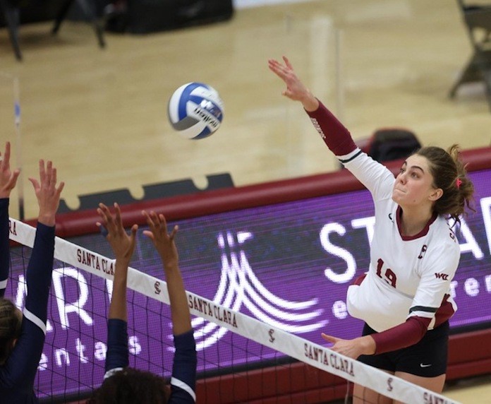 NCAA volleyball 2/17/2021-Sophia Tulino-Santa Clara volleyball
