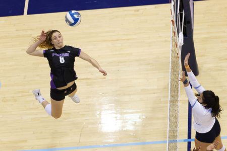NCAA volleyball 2/10/2021-Liz Reich-Portland volleyball