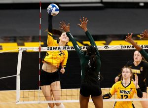 NCAA volleyball 3/28/2021-Courtney Buzzerio-Iowa volleyball