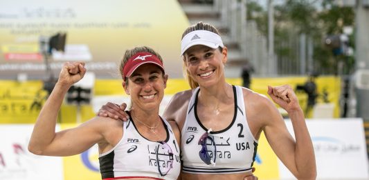 FIVB Doha 3/11/2021-April Ross-Alix Klineman
