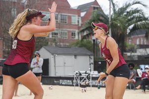 NCAA beach volleyball 3/10/2021-FSU beach volleyball-Torrey Van Winden-Keara Rutz