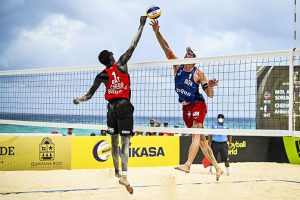 FIVB Cancun042721-Cherif Samba-Anders Mol