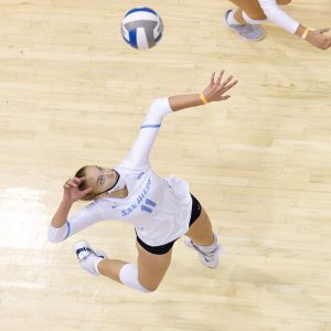NCAA volleyball USD 4/12/2021-Grace Frohling-USD volleyball