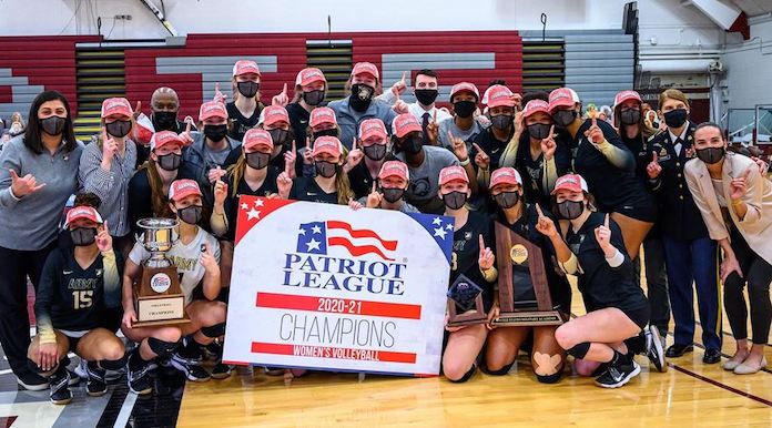 NCAA volleyball Army 4/12/2021-Army West Point volleyball-Army volleyball