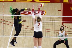 NCAA volleyball 4/8/2021-Gloria Mutiri-Oregon volleyball