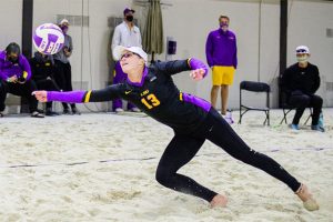 NCAA beach volleyball 4/2/2021-Kristen Nuss-LSU beach volleyball