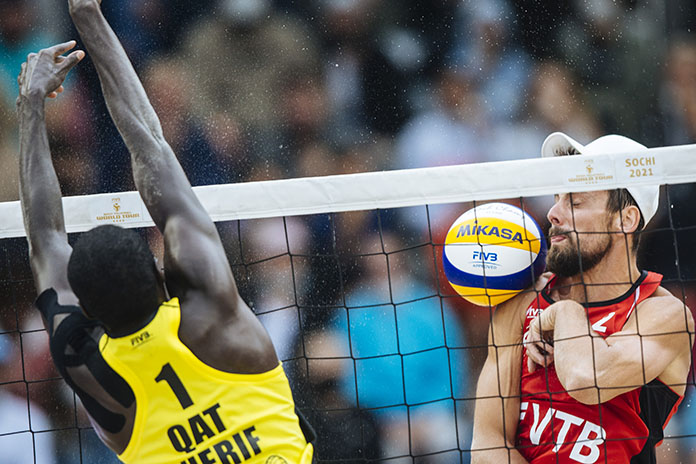 FIVB Men Sochi 5/30/2021-Cherif Samba-Qatar beach volleyball