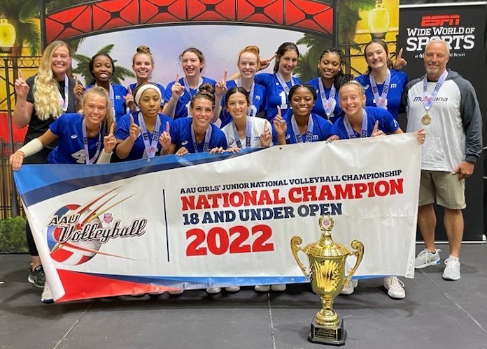 Tawaâ€™s Club Volleyball Dots At AAU, it was Munciana 18 SamuraiÂ vs.Â