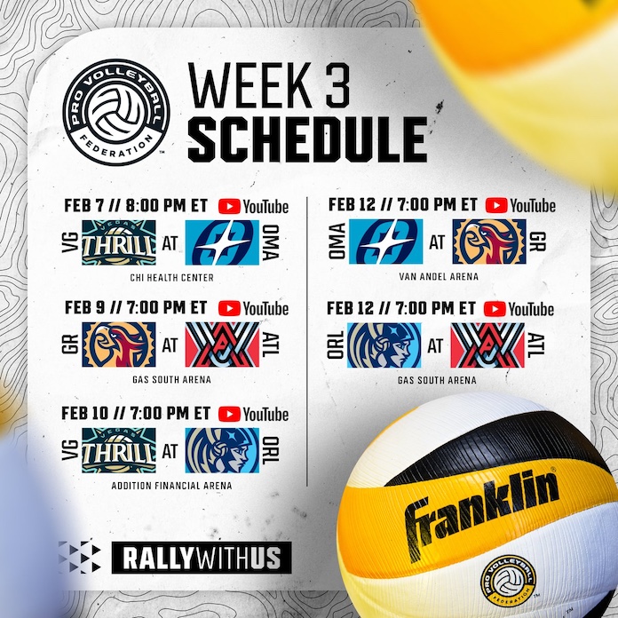 Pro Volleyball Federation: Thrill opens at Omaha; Gillen wows; TV 