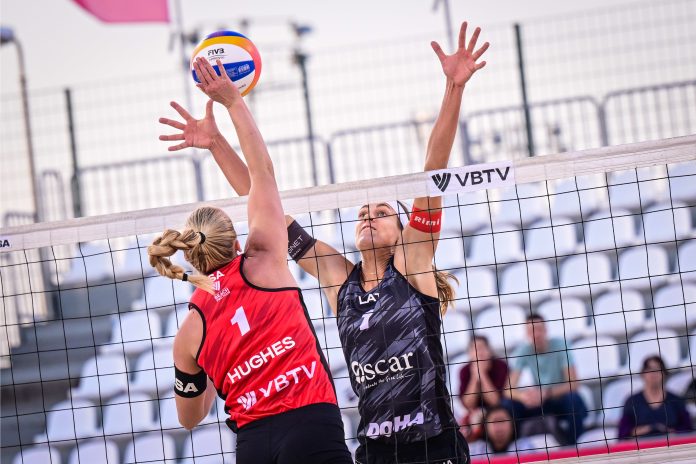 Sara Hughes-Tina Graudina-Doha Elite16